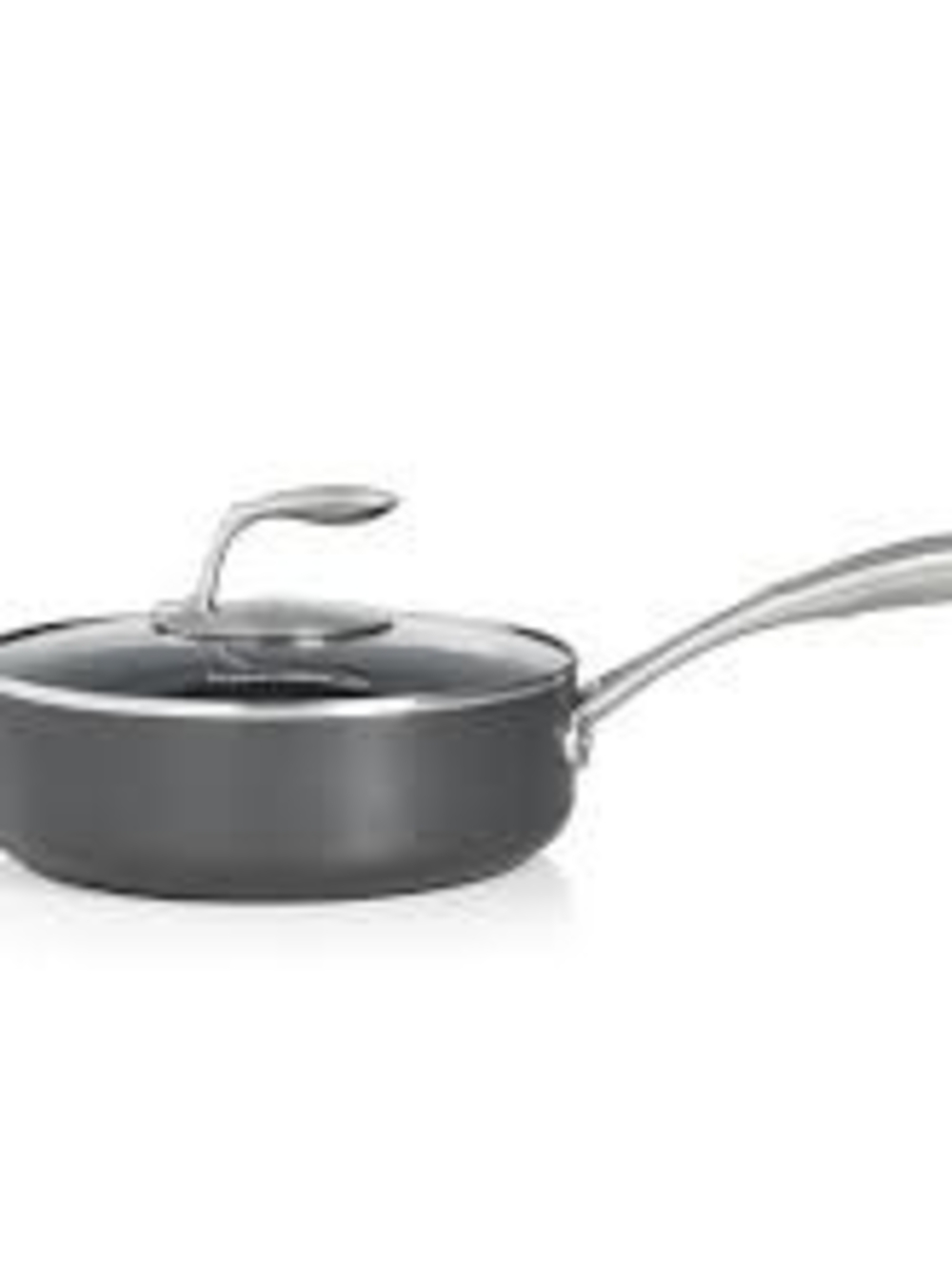 Gray Nonstick Sauté Pan with Lid - Brand: Tupperware